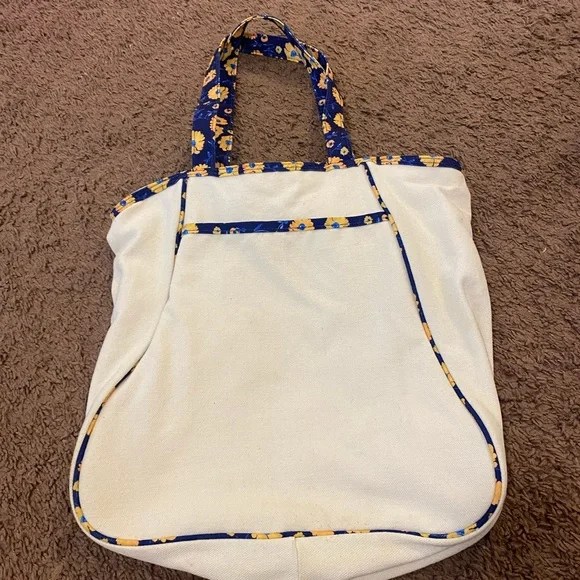 2 FOR $20 Shoshanna Bags Daisy Daydream Canvas Tote Bag Beach Floral NEW - Picture 3 of 9